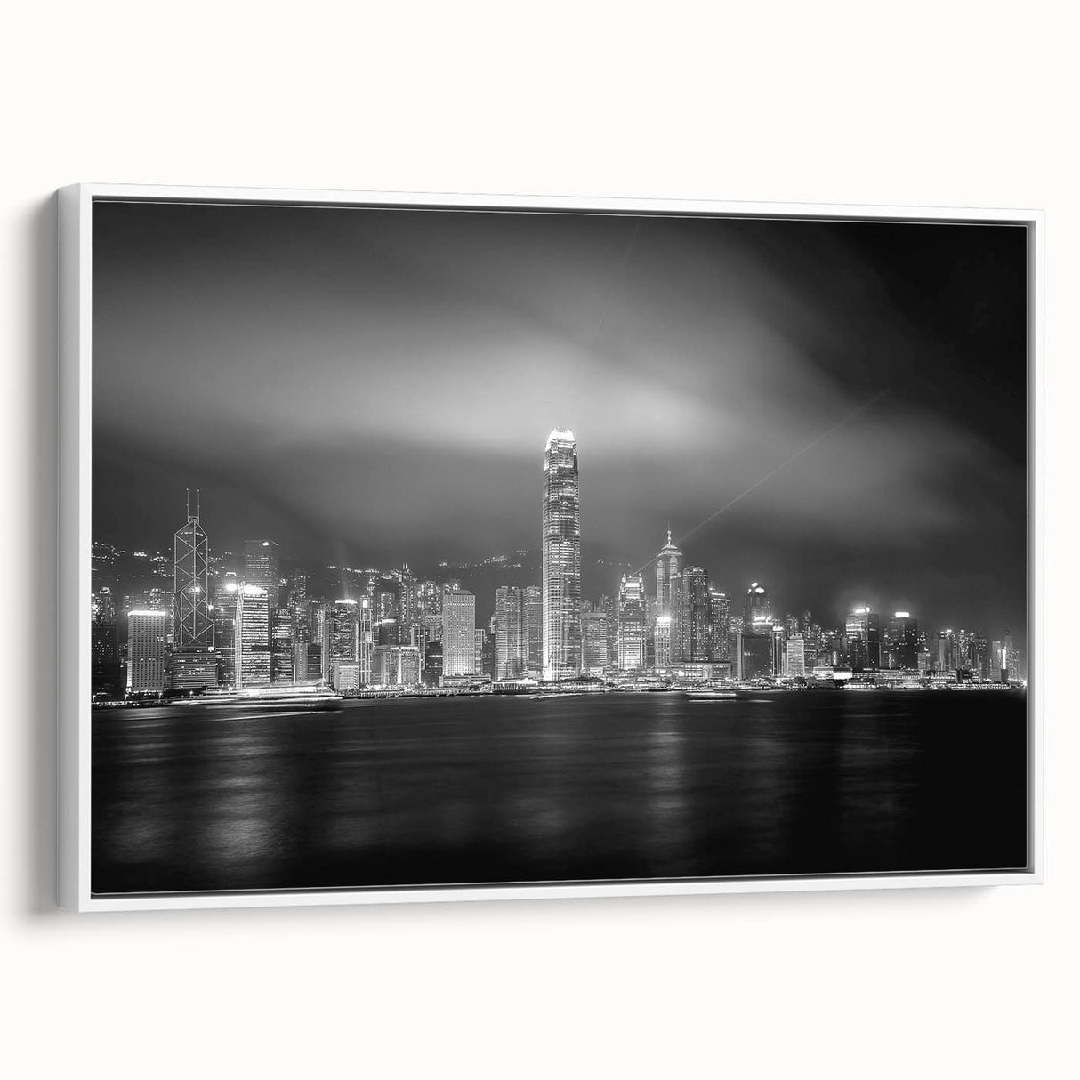 Vintage poster art featuring a colorful abstract design on a large black canvas, suitable for living room decor.