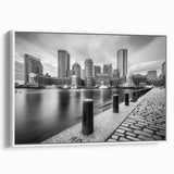 Vintage poster art of a dynamic cityscape in vibrant colors on extra large canvas, ideal for living room decor.
