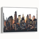 Vintage poster art featuring a colorful abstract design in vibrant hues on extra large canvas, ideal for living room decor.