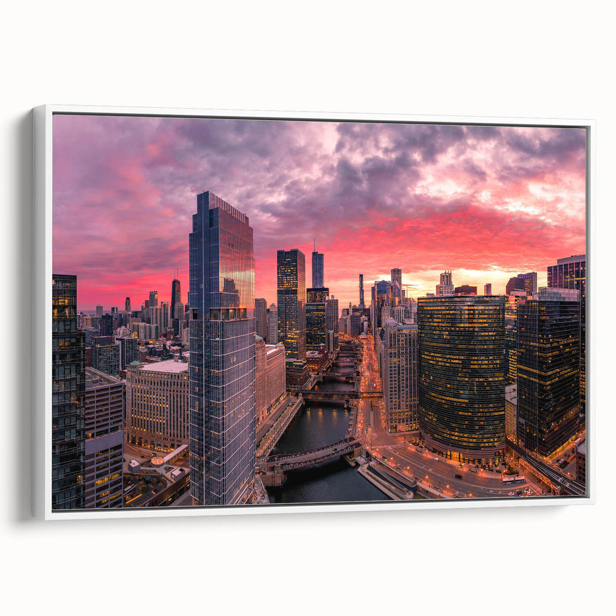 Vintage poster art of a colorful abstract design in vibrant hues on extra large canvas, suitable for living room decor.