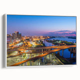 Vintage poster art featuring a colorful abstract design on extra large canvas, ideal for living room decor.