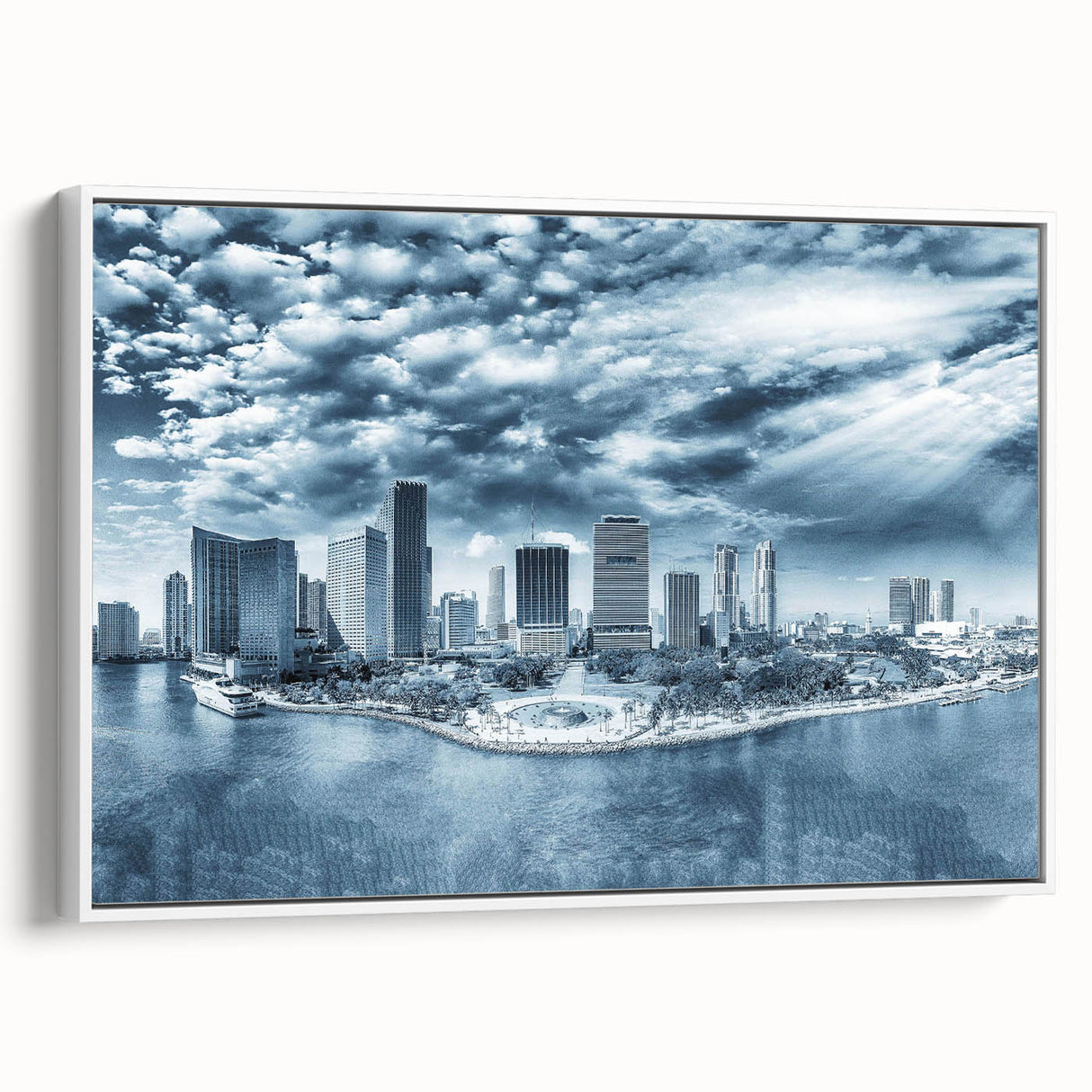 Extra large vintage poster art featuring colorful abstract design on a black background, suitable for living room decor.