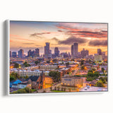 Vintage poster art of a colorful abstract design on extra large canvas, ideal for living room decor.