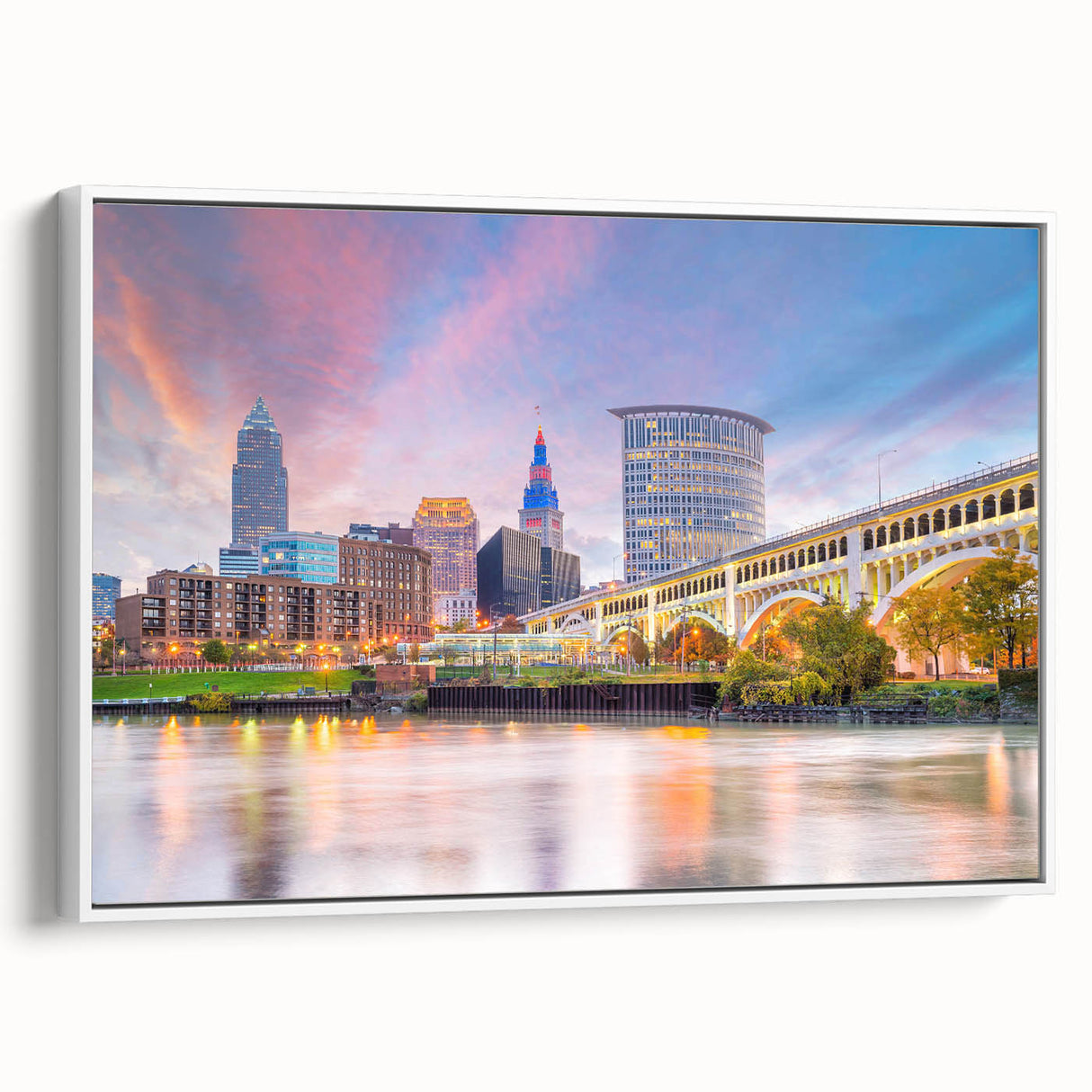 Vintage poster art featuring a large, colorful abstract design on black background, printed on extra large canvas.