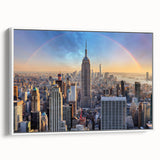 Vintage poster art featuring a colorful abstract design on a large black canvas, ideal for living room decor.