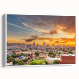 Extra large vintage poster art of a colorful abstract design on black background, ideal for living room decor.