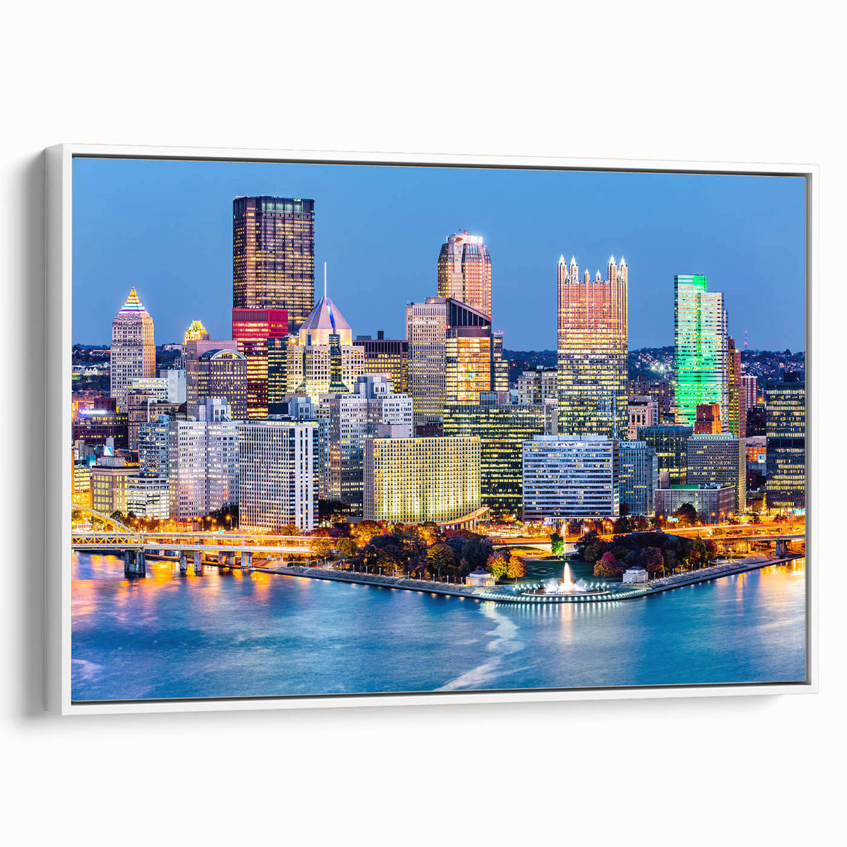 Vintage poster art of a colorful abstract design on a black background, printed on extra large canvas.