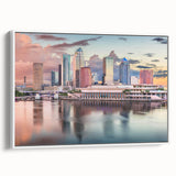 Vintage poster art featuring a vibrant, colorful abstract design on extra large canvas, ideal for living room decor.