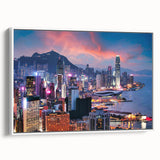 Vintage poster art featuring a colorful abstract design on a black background, printed on extra large canvas.