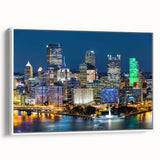 Vintage poster art of a bustling city scene in vibrant colors on extra-large canvas, ideal for living room decor.