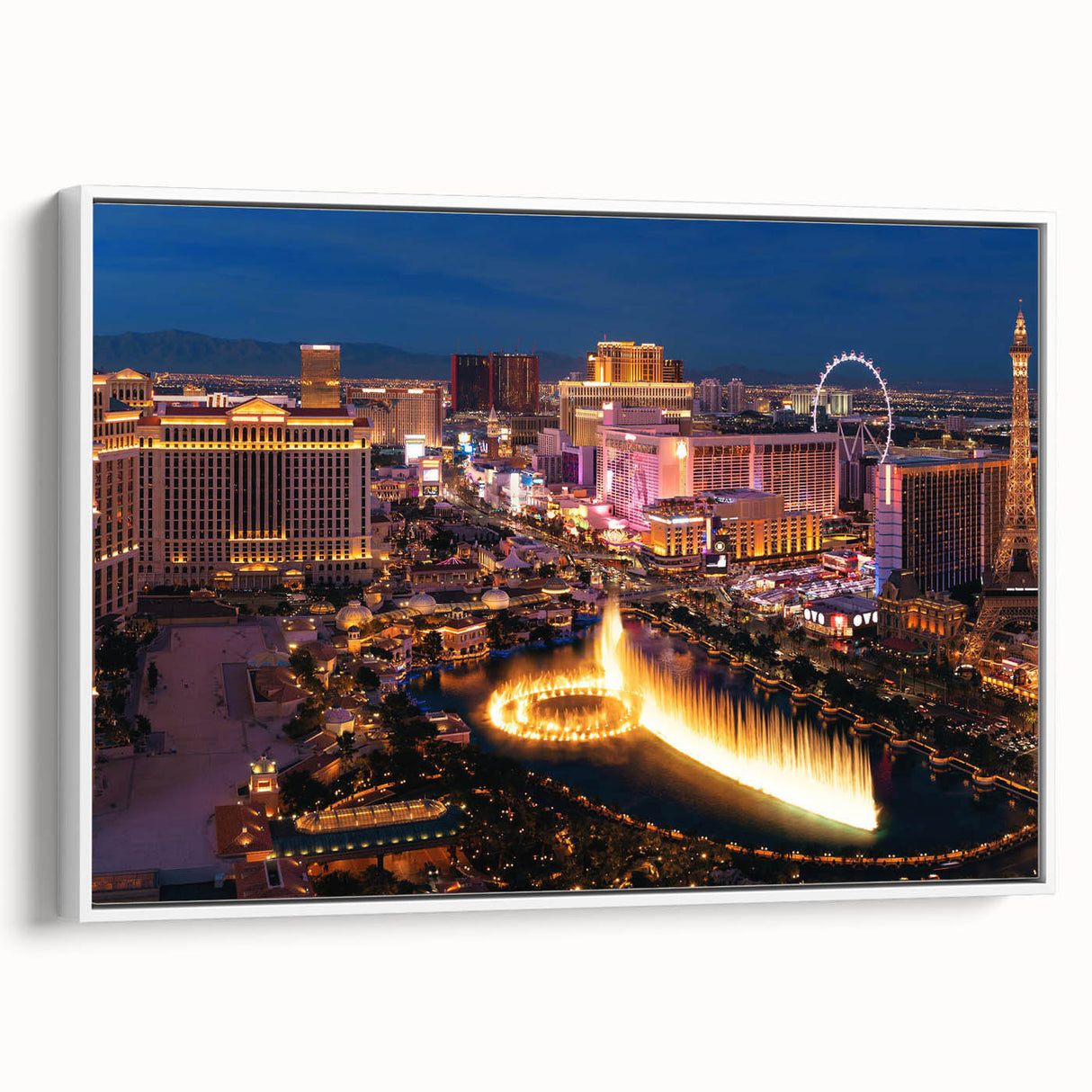 Vintage poster art of a classic movie scene in black and colorful tones, printed on extra large canvas.