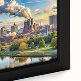 Extra large black wall art featuring textured, colorful abstract design on canvas, suitable for living room decor.