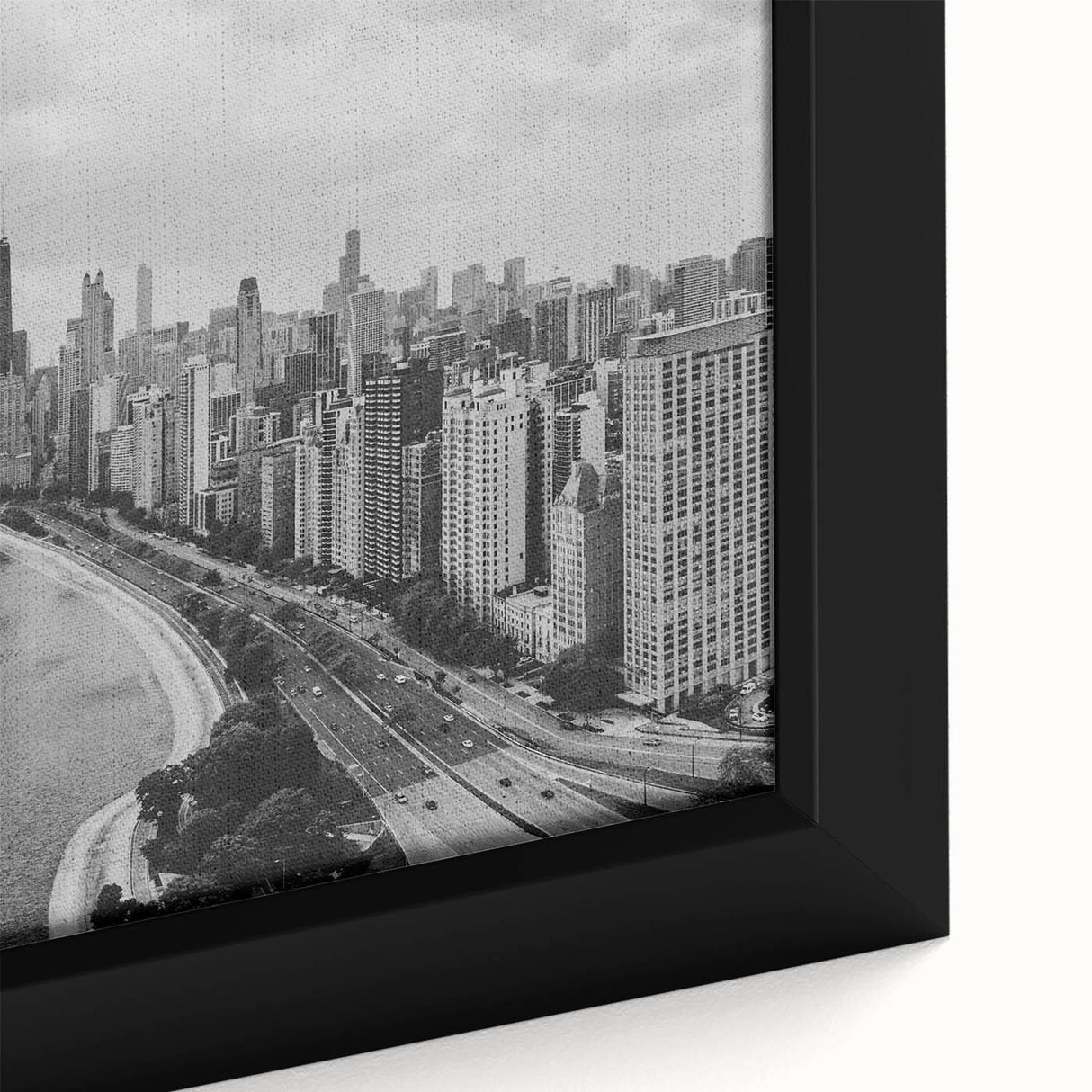 Extra large black wall art featuring colorful, textured abstract designs on canvas, suitable for living room decor.