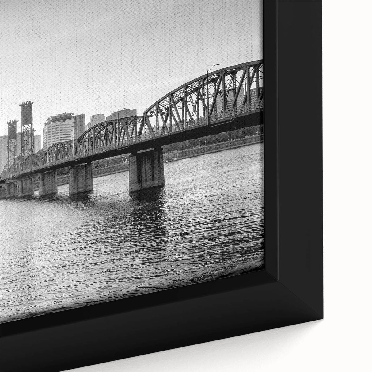Extra large black wall art featuring a textured abstract design with colorful accents on canvas, ideal for living room decor.