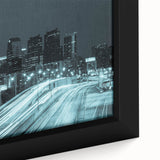 Extra large black wall art featuring colorful, textured abstract design on canvas, ideal for living room decor.