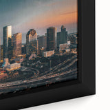 Extra large black wall art featuring colorful, textured abstract design on canvas, ideal for living room decor.