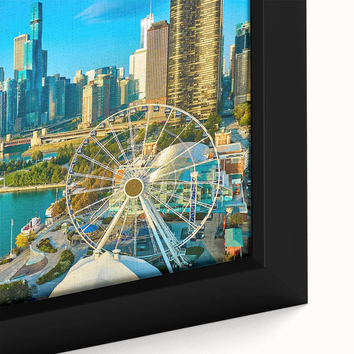 Extra large black wall art featuring colorful, textured abstract patterns, ideal for living room decor.