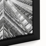 Extra large black wall art featuring colorful, textured abstract design on canvas, ideal for living room decor.