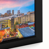 Extra large black wall art featuring a textured, colorful abstract design on canvas, ideal for living room decor.