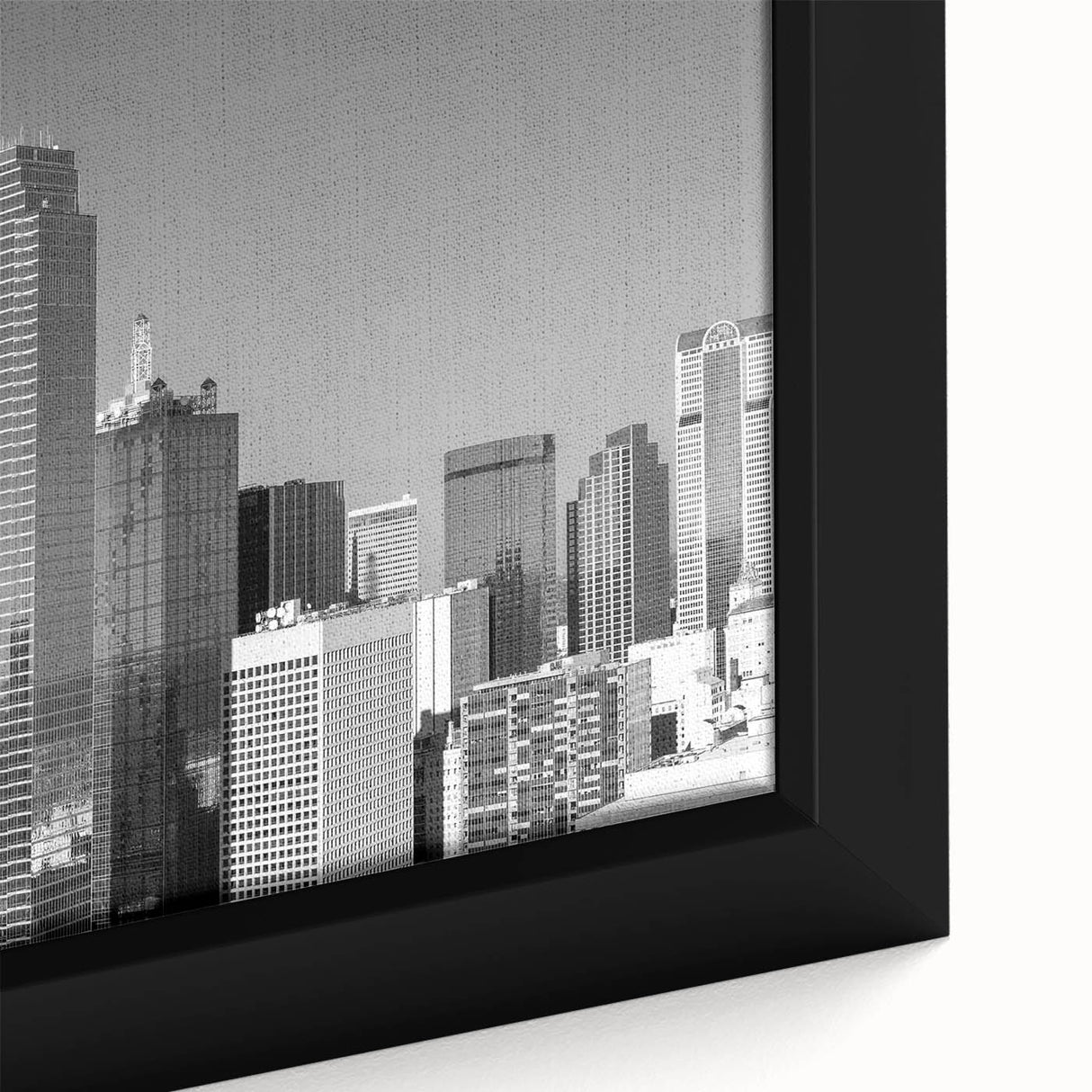 Extra large black wall art featuring colorful, textured abstract design on canvas, suitable for living room decor.