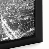 Extra large black wall art featuring colorful, textured abstract design, ideal for living room ambiance.