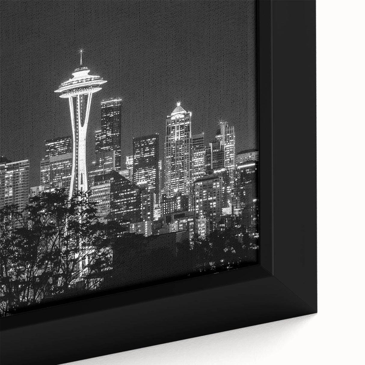 Extra large black wall art featuring colorful, textured abstract design on canvas, ideal for living room decor.
