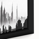 Extra large textured black wall art with colorful abstract patterns, ideal for living room ambiance.