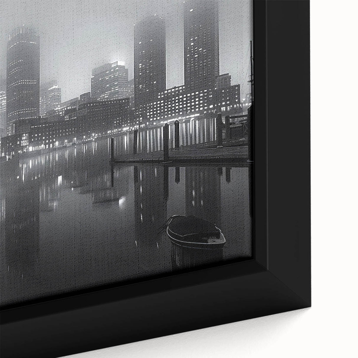 Extra large black wall art featuring colorful, textured abstract design on canvas, suitable for living room decor.