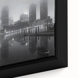 Extra large black wall art featuring colorful, textured abstract design on canvas, suitable for living room decor.
