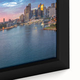 Extra large black wall art featuring a textured abstract design with colorful accents, ideal for living room decor.