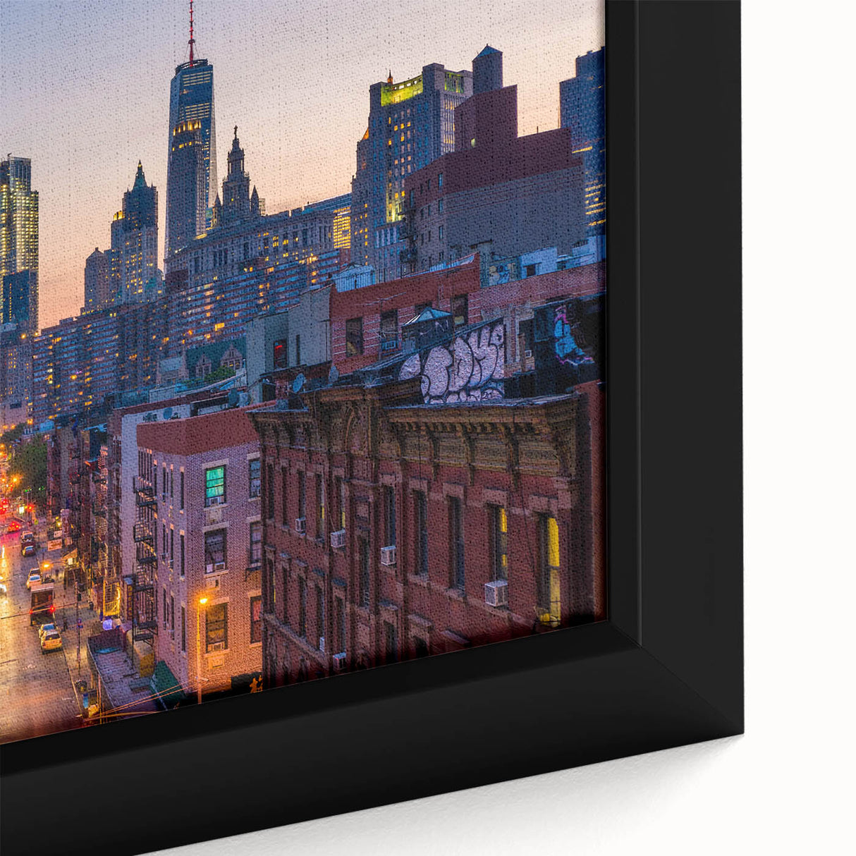 Extra large black wall art featuring a textured abstract design with colorful accents, ideal for living room decor.