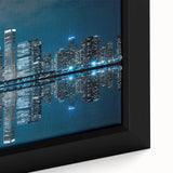 Extra large black wall art featuring a colorful, textured abstract design on canvas, suitable for living room decor.