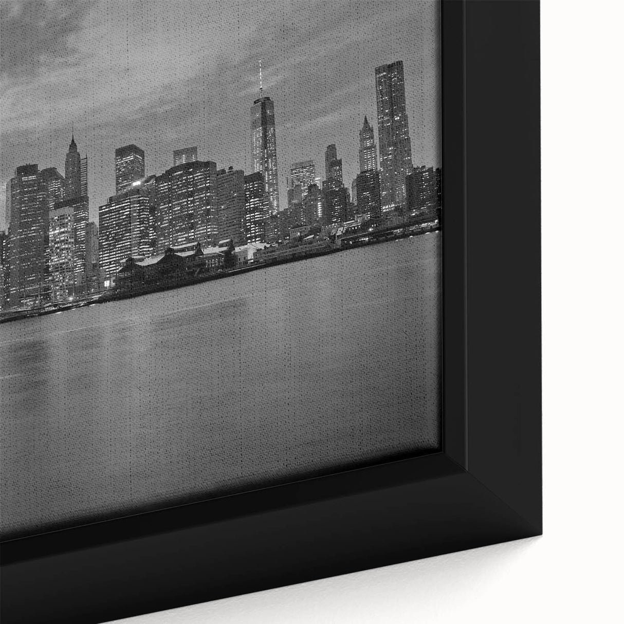 Extra large black wall art depicting a textured abstract design in vibrant colors, ideal for living room decor.