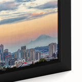 Extra large black wall art featuring a textured abstract design with colorful accents, ideal for living room decor.