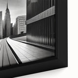Extra large black wall art featuring colorful, textured abstract design on canvas, ideal for living room ambiance.