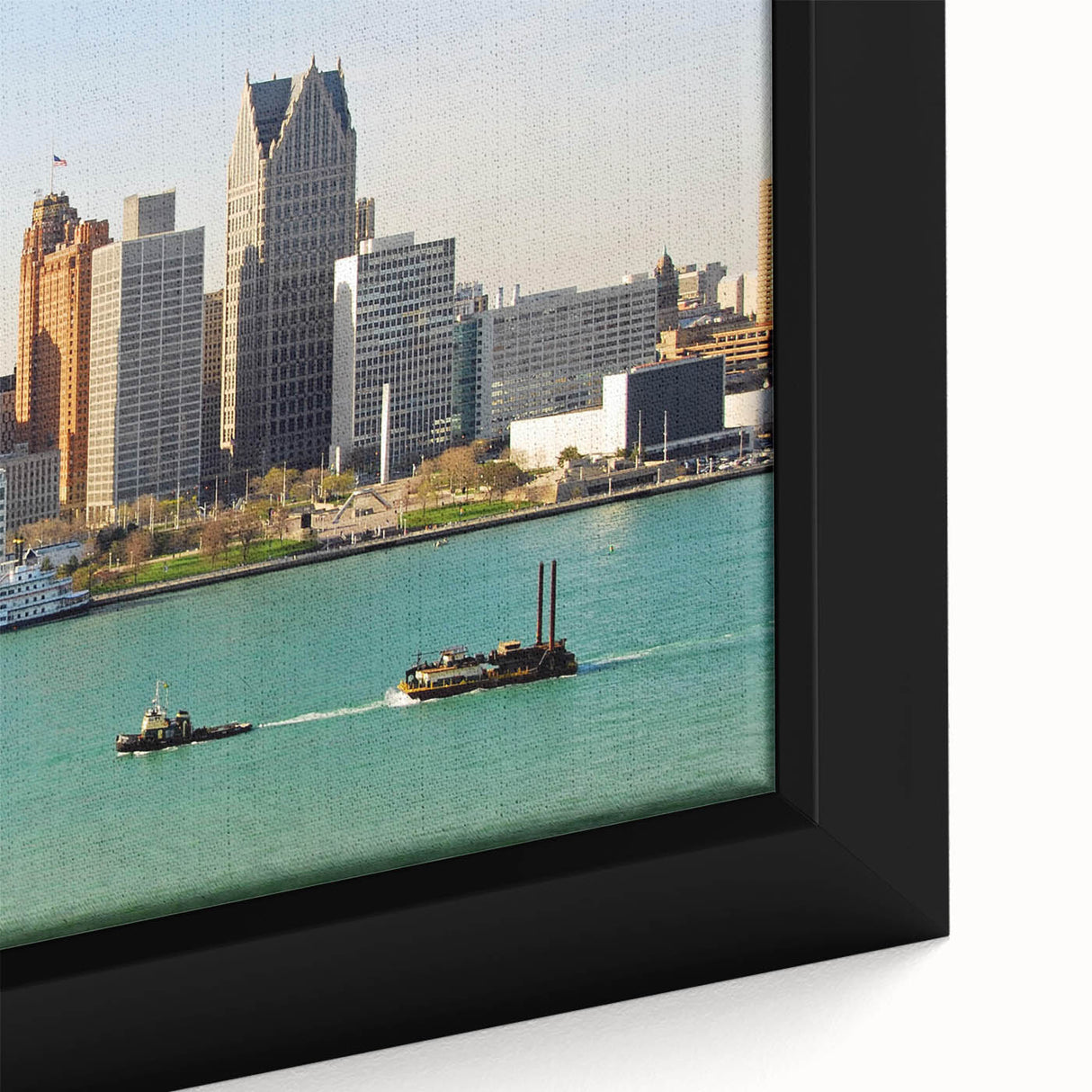 Extra large black wall art with colorful, textured abstract design on canvas, suitable for living room decor.