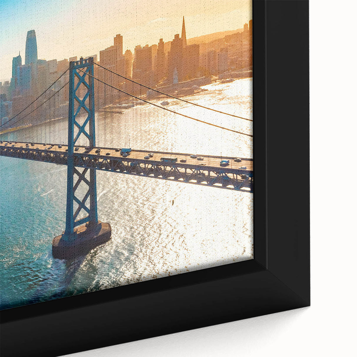 Extra large black wall art featuring colorful, textured abstract design on canvas, suitable for living room decor.