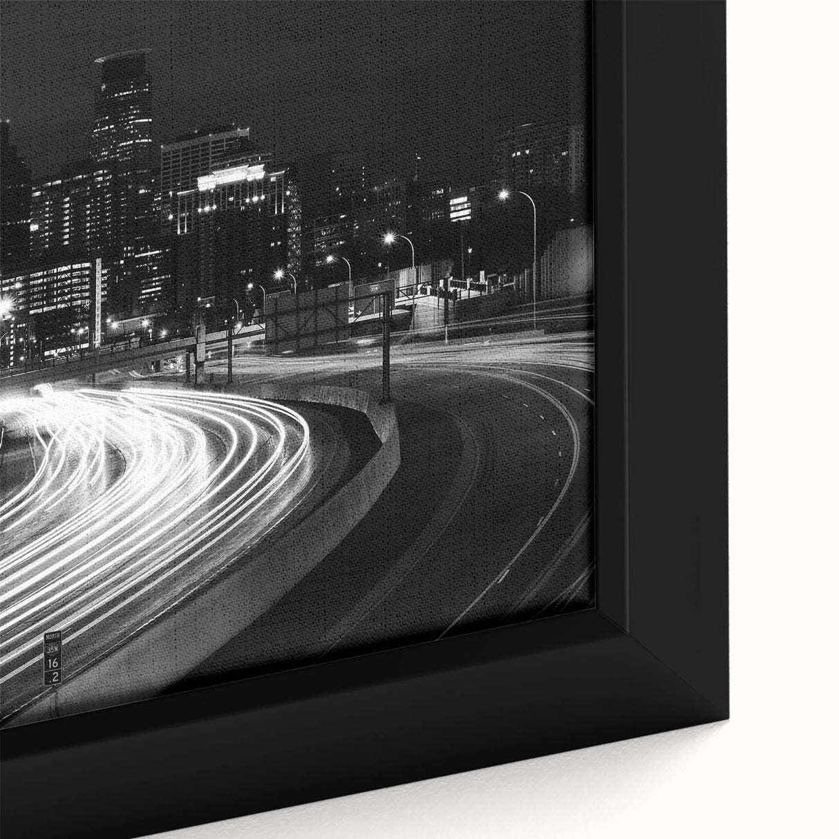 Extra large black wall art featuring colorful, textured abstract design on canvas, suitable for living room decor.
