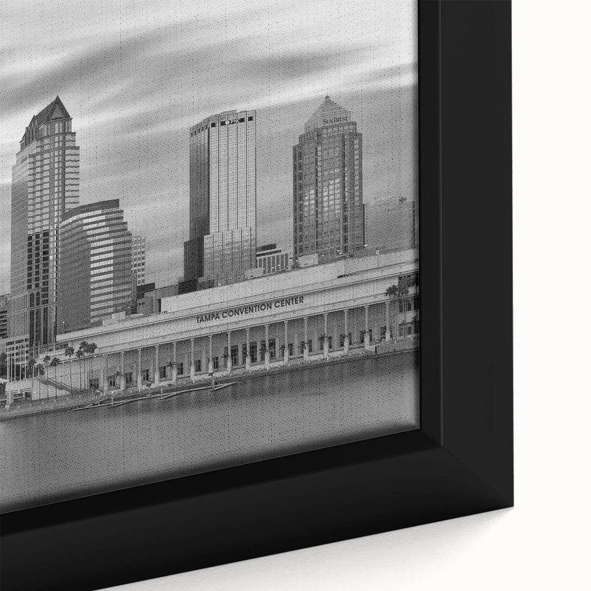 Extra large black wall art featuring colorful, textured abstract design on canvas, ideal for living room decor.