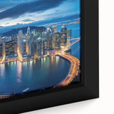 Extra large black wall art featuring colorful, textured abstract design on canvas, ideal for living room ambiance.