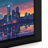 Extra large black wall art featuring colorful, textured abstract shapes, ideal for living room decor.