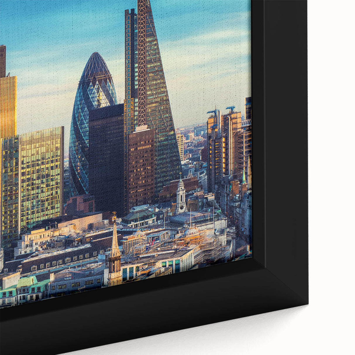 Extra large black canvas with colorful, textured abstract design, ideal for living room decor.