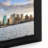Extra large black wall art featuring colorful, textured abstract shapes, ideal for living room decor.