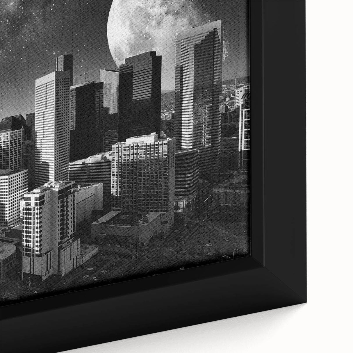 Extra large black wall art featuring a textured, colorful abstract design on canvas, ideal for living room decor.