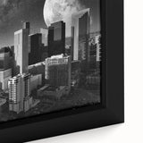 Extra large black wall art featuring a textured, colorful abstract design on canvas, ideal for living room decor.