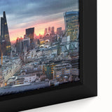 Extra large black wall art featuring a textured abstract design with colorful accents on canvas.