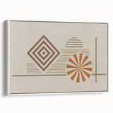 Artistic African wall art canvas print showcasing vibrant colors and intricate tribal patterns, rolled and secured in a protective cardboard tube for easy transport.
