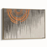 Vibrant rolled canvas showcasing colorful African tribal wall art design, featuring intricate patterns and textures, packaged securely in a protective cardboard tube.