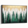 Vibrant, rolled canvas showcasing intricate African tribal wall art design with rich colors and patterns, securely packaged in a durable cardboard tube for protection.