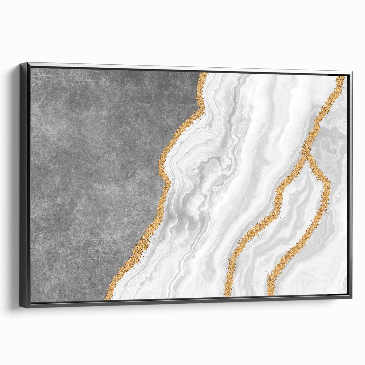 Close-up of a rolled canvas print showcasing vibrant African tribal art with intricate patterns and textures, suitable for framing or display.